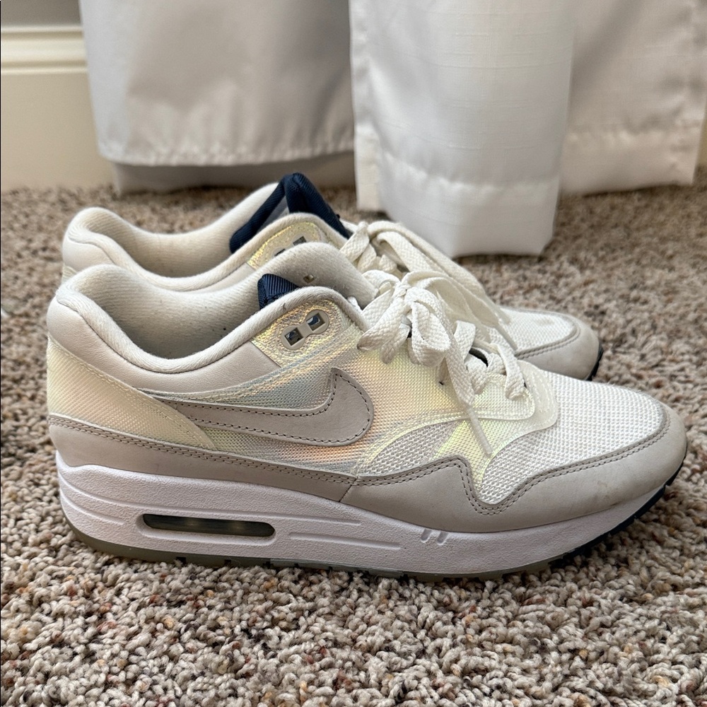 Nike Air Max White and Cream Sneakers